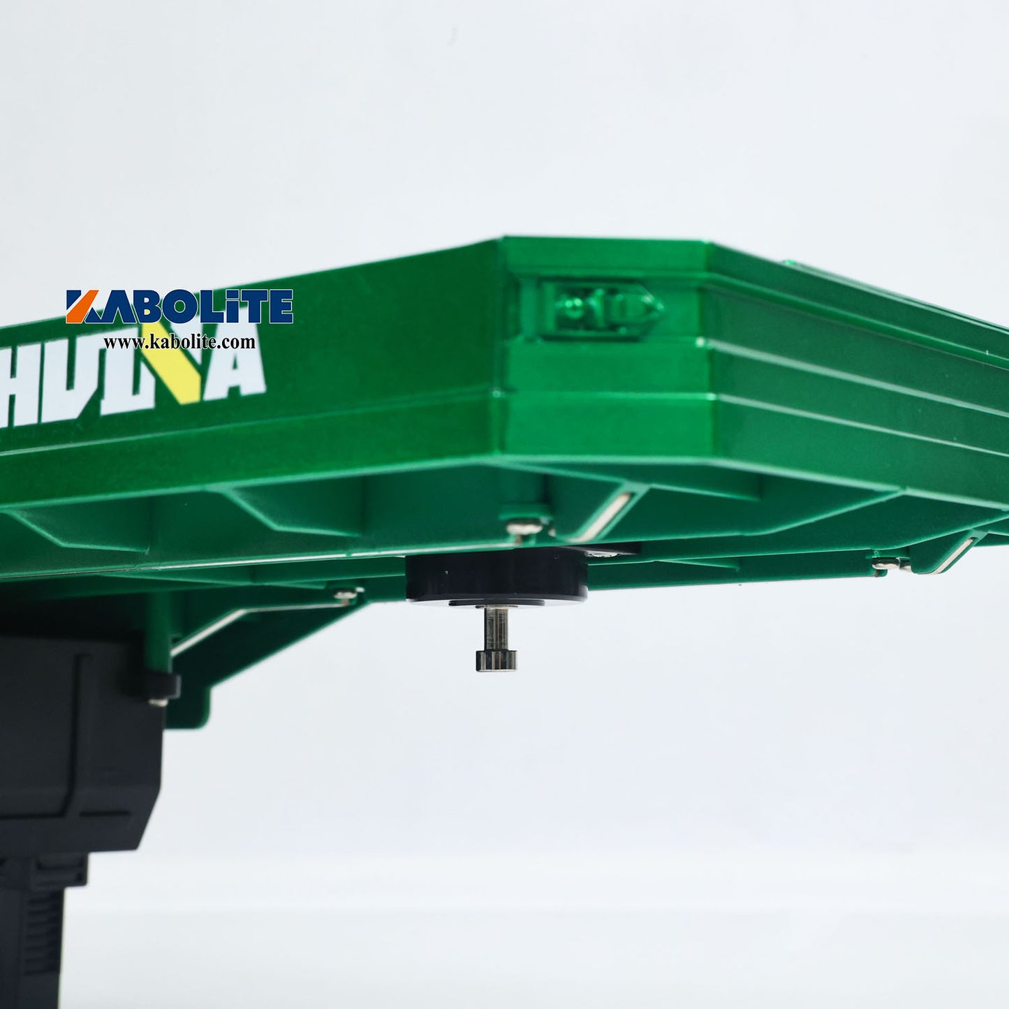 IN Stock HUINA 1502 1/18 3 Axles Plastic Semi Trailer Flatbed with Electric Tailboard Lifting Legs for RC Tractor Truck 1501 Lorry Model