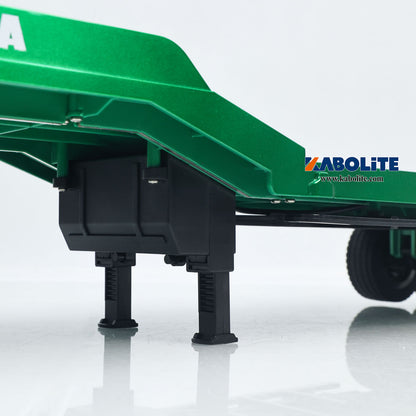 IN Stock HUINA 1502 1/18 3 Axles Plastic Semi Trailer Flatbed with Electric Tailboard Lifting Legs for RC Tractor Truck 1501 Lorry Model