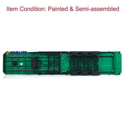IN Stock HUINA 1502 1/18 3 Axles Plastic Semi Trailer Flatbed with Electric Tailboard Lifting Legs for RC Tractor Truck 1501 Lorry Model