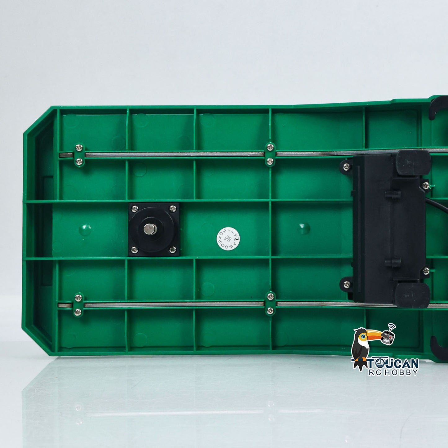 HUINA 1/18 Plastic Flatbed Semi Trailer 1502 for Radio Controlled Tractor Truck 1501 Electric Support Legs Battery No Light