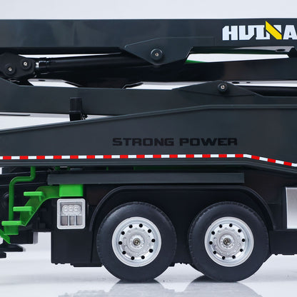 HUINA 1/18 Remote Control Concrete Pump Truck 1381 Engineering Vehicle Finished Model RTR Manual Support Leg Light Sound Effects