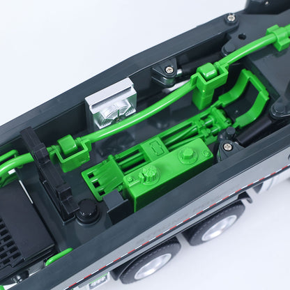 HUINA 1/18 Remote Control Concrete Pump Truck 1381 Engineering Vehicle Finished Model RTR Manual Support Leg Light Sound Effects