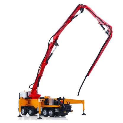 HUINA 1/18 Remote Control Concrete Pump Truck 1381 Engineering Vehicle Finished Model RTR Manual Support Leg Light Sound Effects