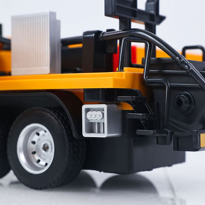 HUINA 1/18 Remote Control Concrete Pump Truck 1381 Engineering Vehicle Finished Model RTR Manual Support Leg Light Sound Effects