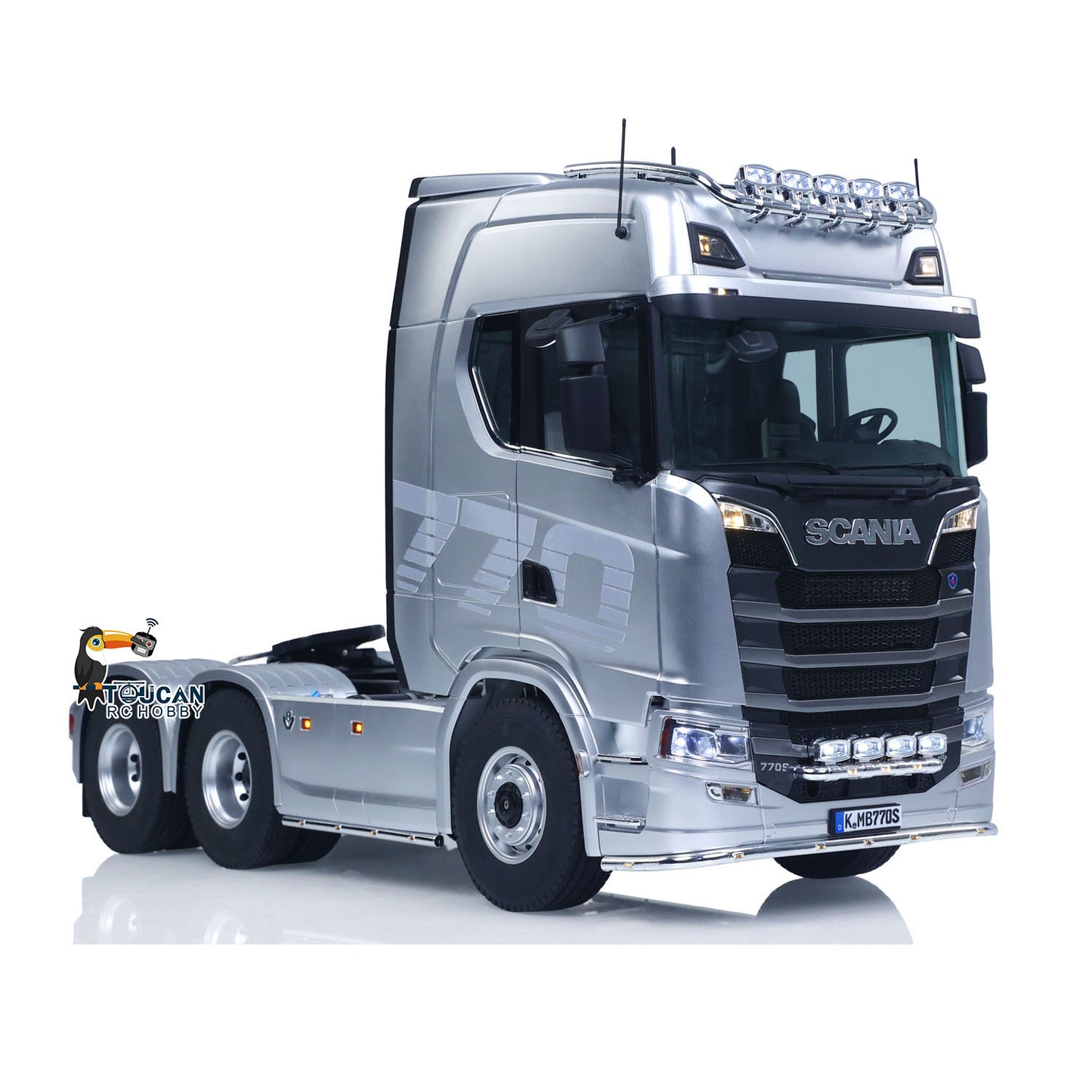 KABOLITE 6*6 Ready To Run 1/14 RC Tractor Truck Remote Control Car Hobby Model Painted Assembled 770S With Light Sound