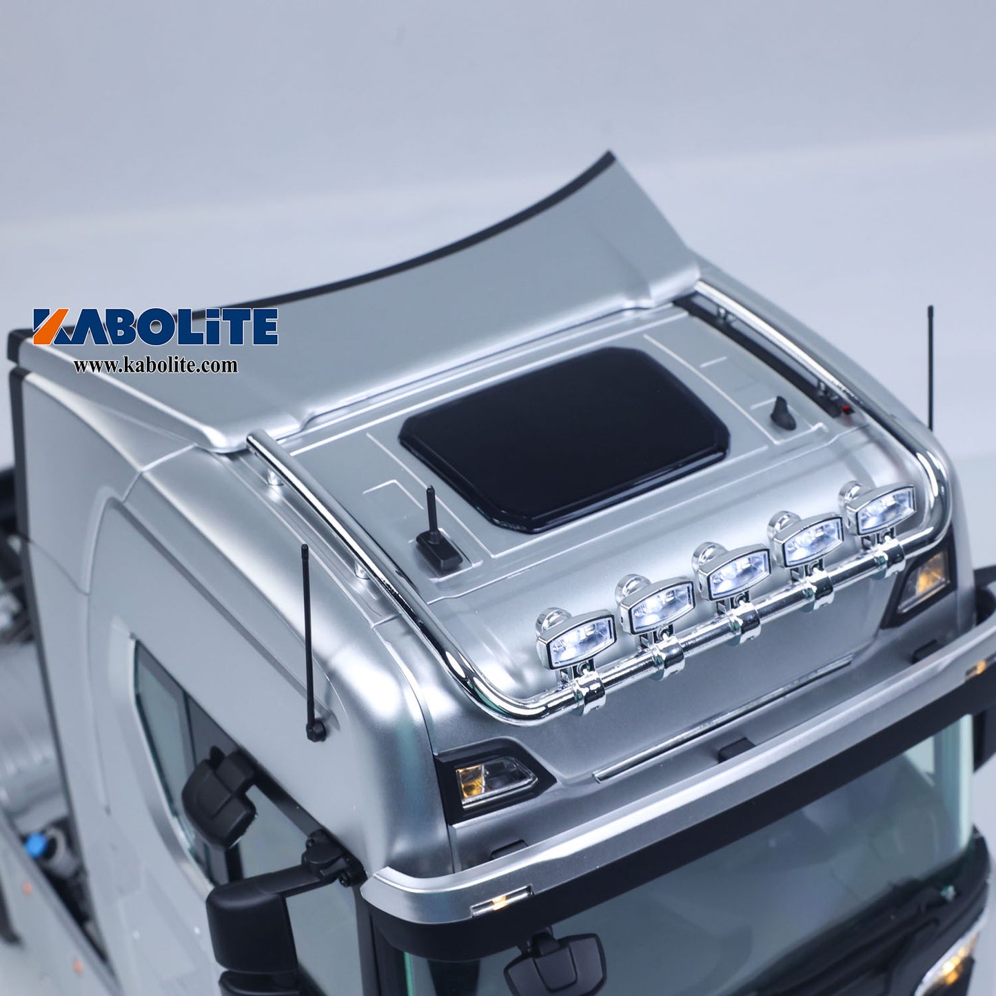 Kabolite 770S 100 1/14 6x6 RC Tractor Truck Model FlySky Radio System 2 Speed Transmission Lock Differential Axles for Model Enthusiast