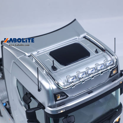 Kabolite 770S 100 1/14 6x6 RC Tractor Truck Model FlySky Radio System 2 Speed Transmission Lock Differential Axles for Model Enthusiast