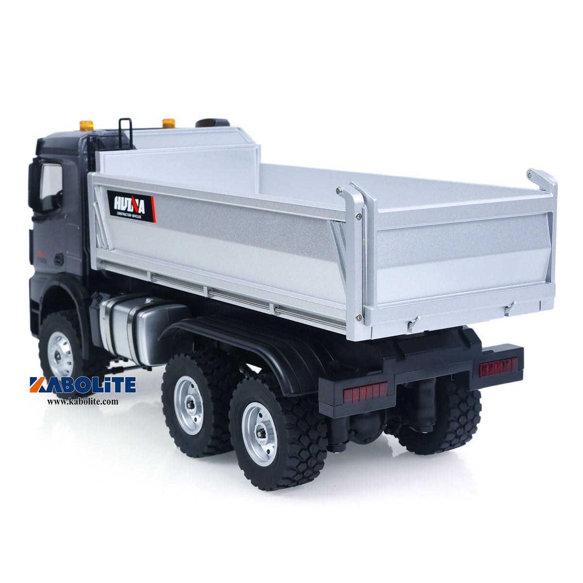 IN Stock HUINA 1598PRO 1/14 6X6 Metal Remote Control Dump Truck Engineering Vehicle Electric RC Tipper Model with Light Sound System