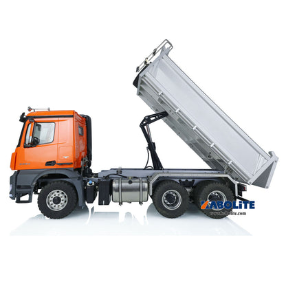 Kabolite K3364 1/14 6x6 Metal Hydraulic RC Dump Truck with Light Sound