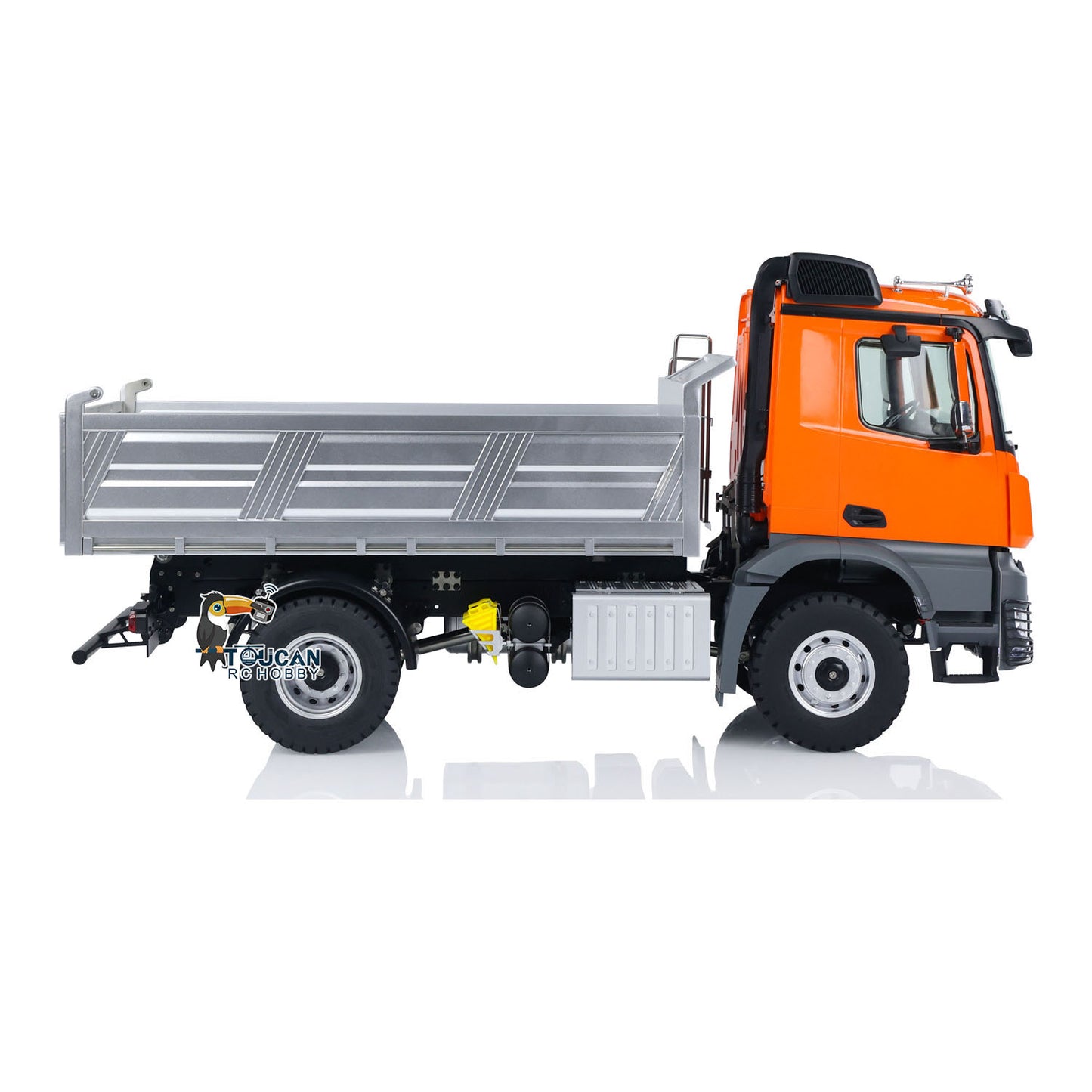 Flash Sale US Stock 1/14 Kabolite 5701 RC Dump Truck 4x4 Remote Control Dumper Car Sound Light Model