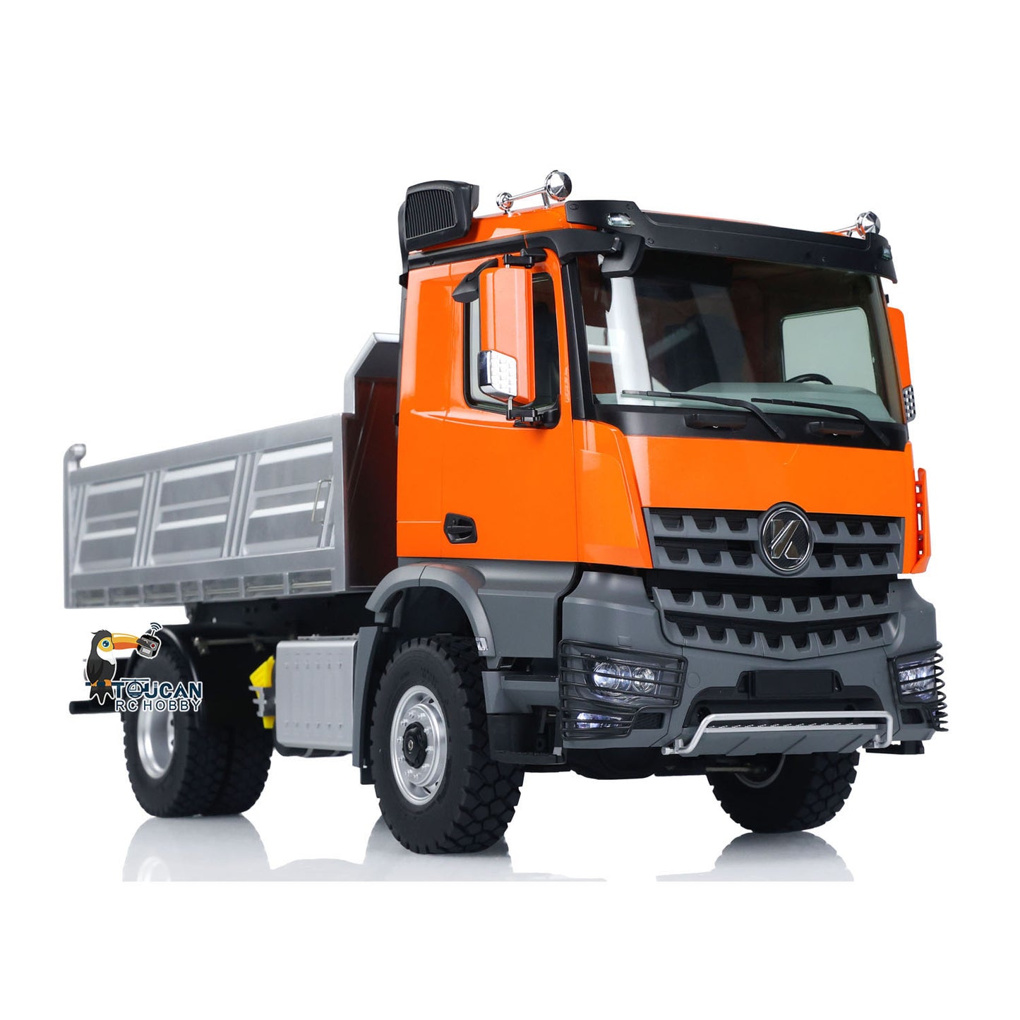 Flash Sale US Stock 1/14 Kabolite 5701 RC Dump Truck 4x4 Remote Control Dumper Car Sound Light Model