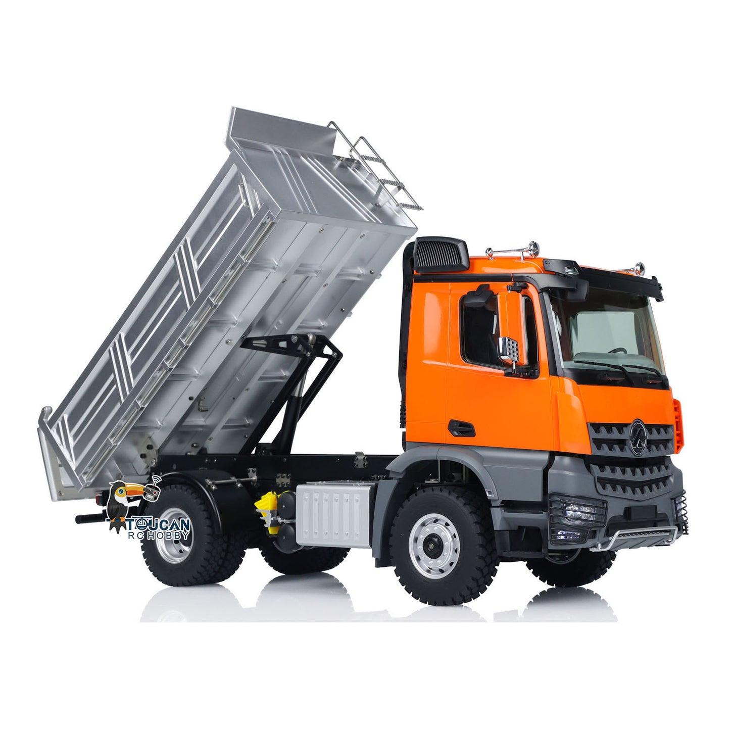 Flash Sale US Stock 1/14 Kabolite 5701 RC Dump Truck 4x4 Remote Control Dumper Car Sound Light Model