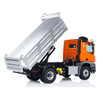 EU Stock Kabolite 1/14 5701 4x4 RC Dumper Truck Model 2 Speed Gearbox 3 in 1 Mainboard Radio System Servo Motor Light Sound
