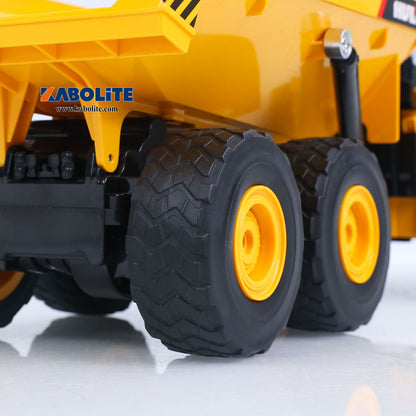 IN Stock HUINA 553 1/16 Half Metal Electric Remote Control Dump Truck RC Construction Vehicle Tipper Lights Sounds Effect RTR Model