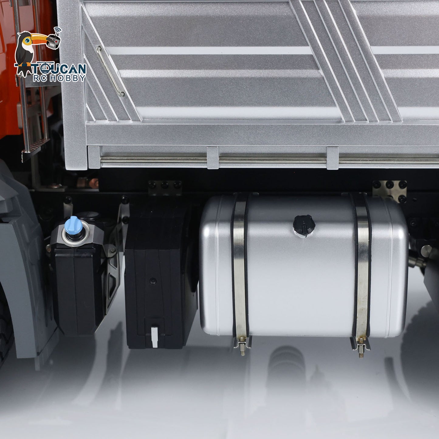 Flash Sale US Stock 1/14 Kabolite 5701 RC Dump Truck 4x4 Remote Control Dumper Car Sound Light Model