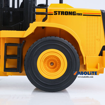 IN Stock HUINA 552 1/16 Half Metal Electric Remote Control Loader Mini RC Engineering Vehicle Model Radio Lights Sounds Effects