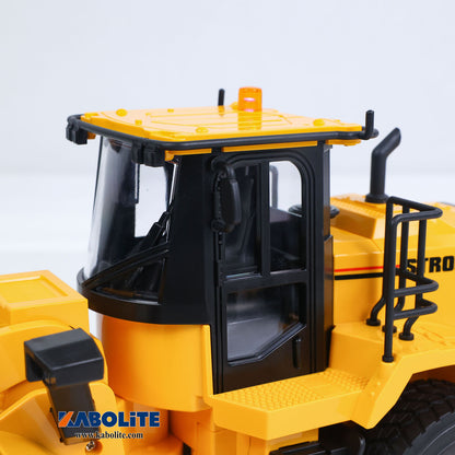 IN Stock HUINA 552 1/16 Half Metal Electric Remote Control Loader Mini RC Engineering Vehicle Model Radio Lights Sounds Effects