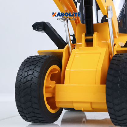IN Stock HUINA 552 1/16 Half Metal Electric Remote Control Loader Mini RC Engineering Vehicle Model Radio Lights Sounds Effects