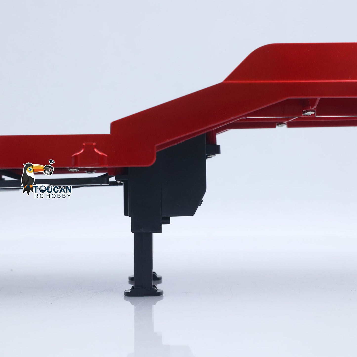 3 Axles Plastic Semi Trailer Flatbed 1502 for 1/18 Remote Control Tractor Truck HUINA 1501 RC Lorry Car Model Upgrade Parts