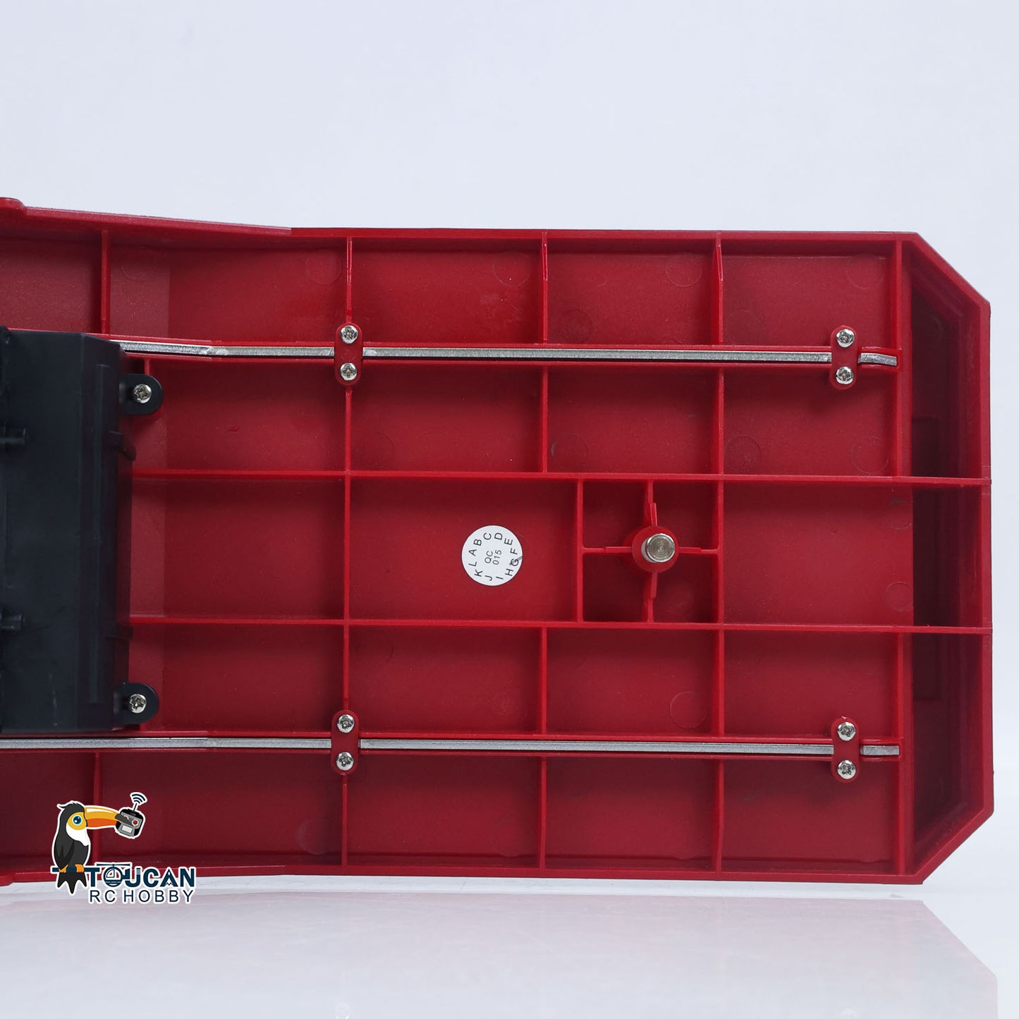 3 Axles Plastic Semi Trailer Flatbed 1502 for 1/18 Remote Control Tractor Truck HUINA 1501 RC Lorry Car Model Upgrade Parts