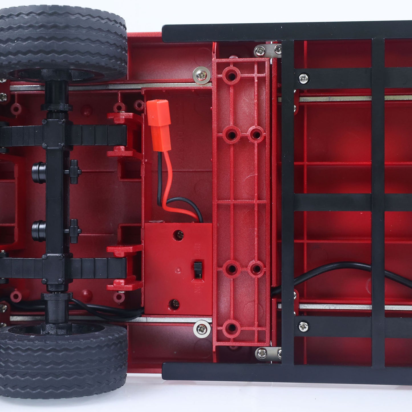 EU Stock Plastic 1502 3 Axle Semi Trailer Flatbed for 1/18 HUINA 1501 Remote Control Tractor Truck RC Lorry Car Model Upgrade Parts