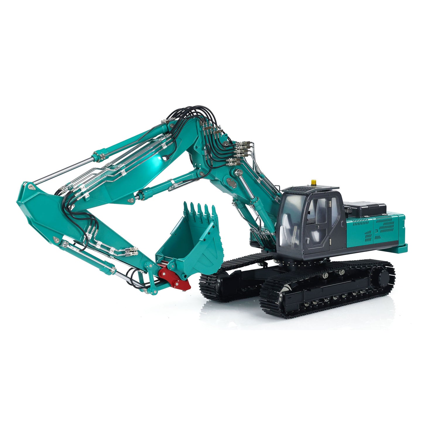 KABOLITE  1/14 K350 200 3Arm RC Hydraulic Excavator Remote Control Digger Model Light Sound System Flysky Radio RTR Battery