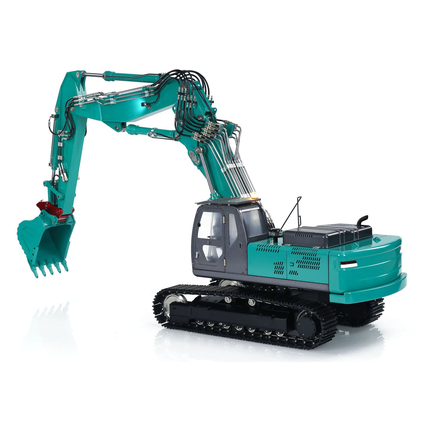 KABOLITE  1/14 K350 200 3Arm RC Hydraulic Excavator Remote Control Digger Model Light Sound System Flysky Radio RTR Battery