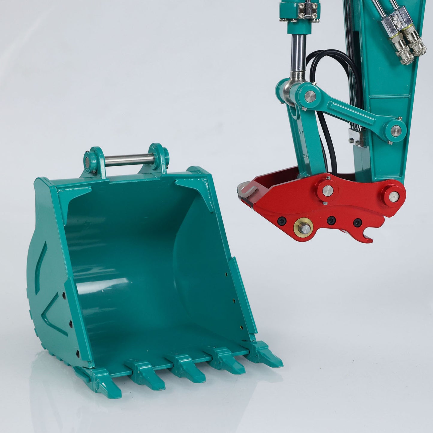 KABOLITE  1/14 K350 200 3Arm RC Hydraulic Excavator Remote Control Digger Model Light Sound System Flysky Radio RTR Battery