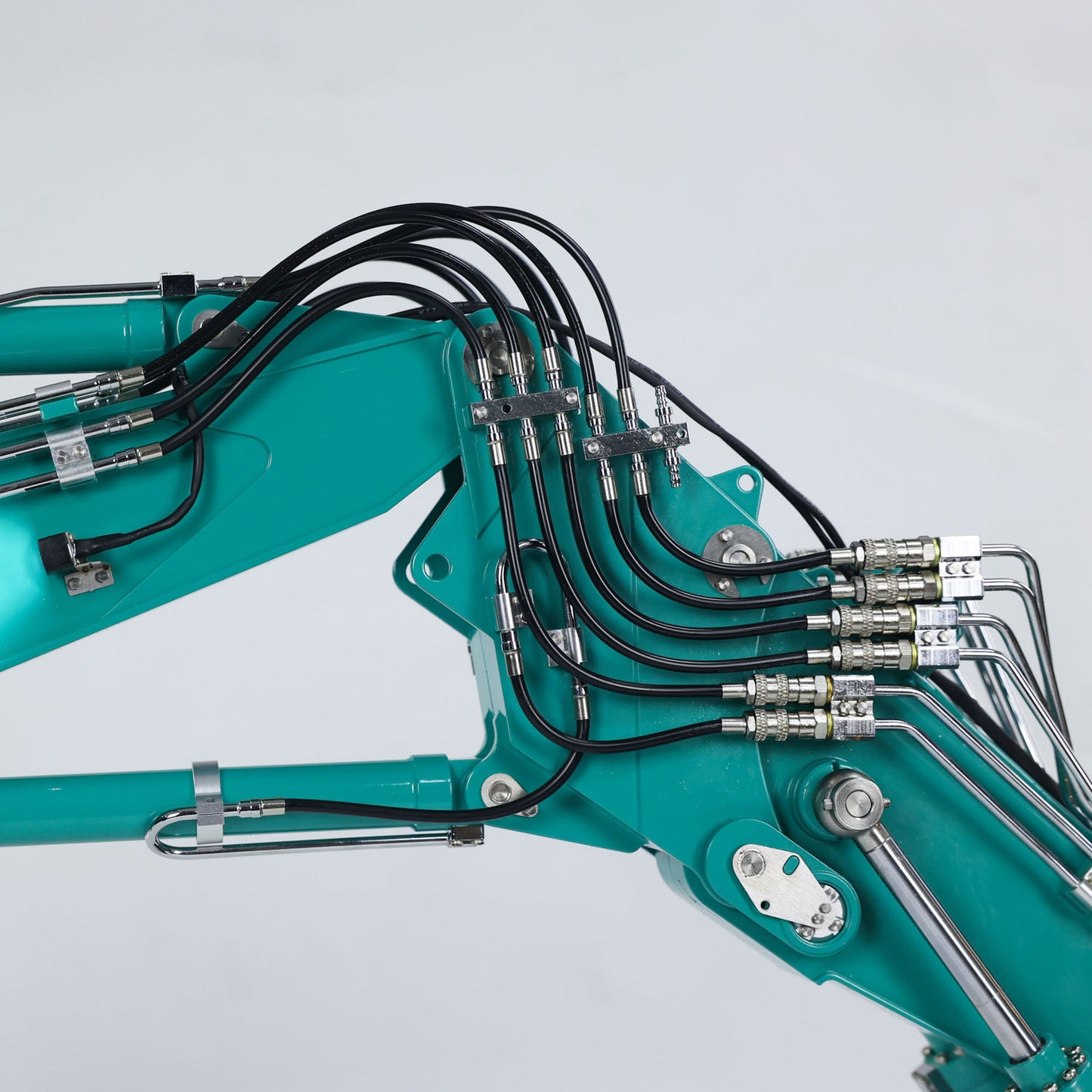 KABOLITE  1/14 K350 200 3Arm RC Hydraulic Excavator Remote Control Digger Model Light Sound System Flysky Radio RTR Battery