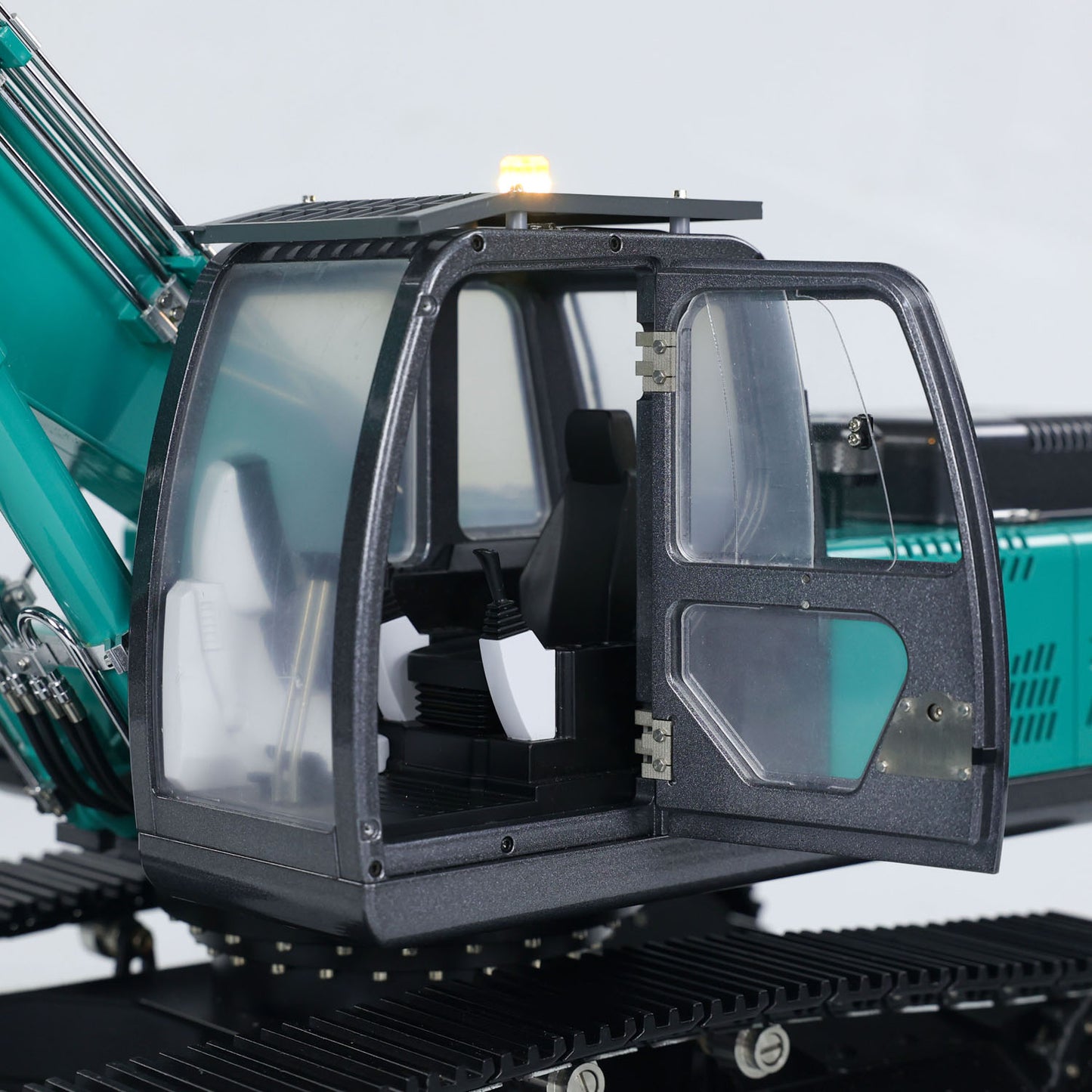 KABOLITE  1/14 K350 200 3Arm RC Hydraulic Excavator Remote Control Digger Model Light Sound System Flysky Radio RTR Battery