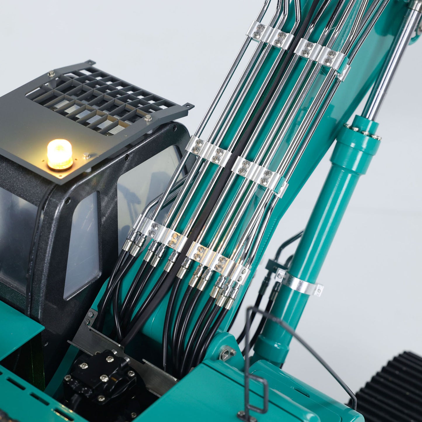 KABOLITE  1/14 K350 200 3Arm RC Hydraulic Excavator Remote Control Digger Model Light Sound System Flysky Radio RTR Battery