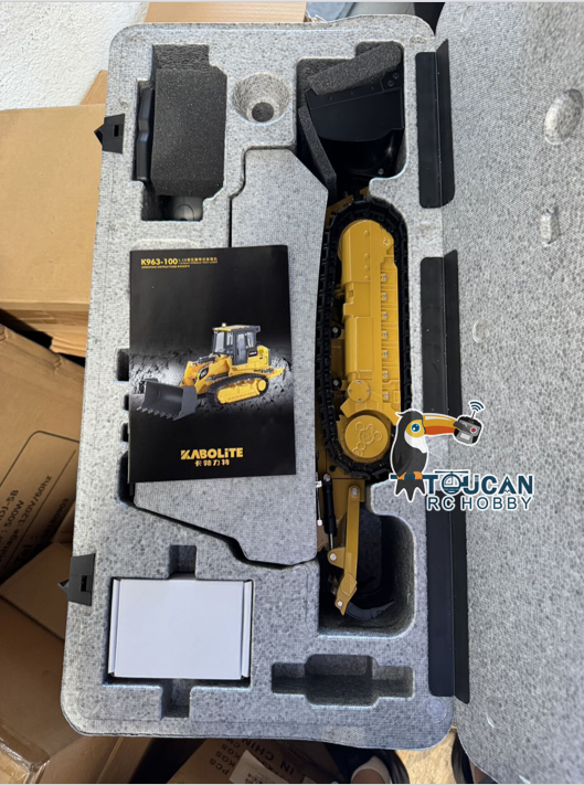 Second Hand US Warehouse Kabolite 1/16 K963 100 Hydraulic RC Loader K963-100 Radio Control Construction Vehicles Lights Battery Ready To Run