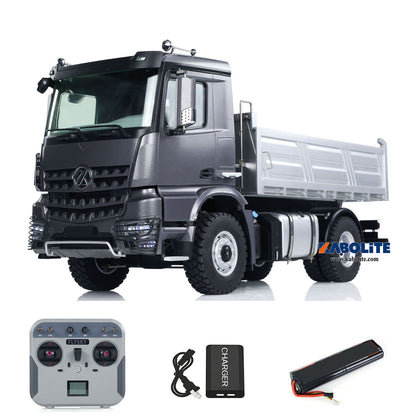 US STOCK Kabolite 5701 1/14 4x4 Remote Control Dump Truck Electric Lifting Tipper with 2-Speed Transmission LED Lights Sound System