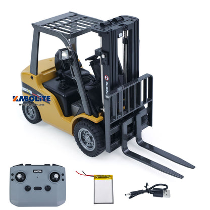 HUINA 9925 1/50 Electric Remote Control Forklift Mini Warehouse RC Model for Collectors