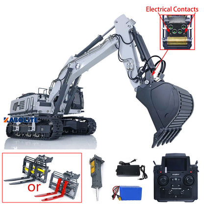 Kabolite 1/14 K970-100S Pro Hydraulic RC Excavator Metal Digger PL18EV Lite Radio System Light Sound