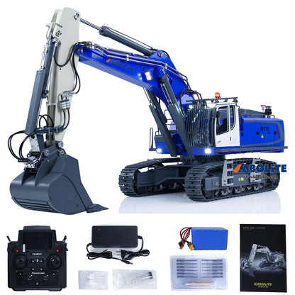 Kabolite 1/14 K970-100S Pro Hydraulic RC Excavator Metal Digger PL18EV Lite Radio System Light Sound