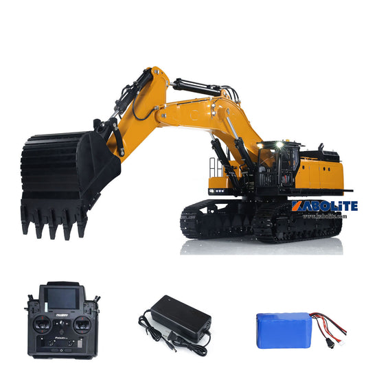 Kabolite K980 1/14 Metal Hydraulic RC Excavator SY980H Digger Model with FlySky PL18 Lite Radio Controller