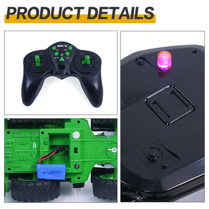 HUINA 1/14 1579 Remote Control Backhoe Excavator 2.4G 9CH RC Loader Model Toys RC Construction Vehicles