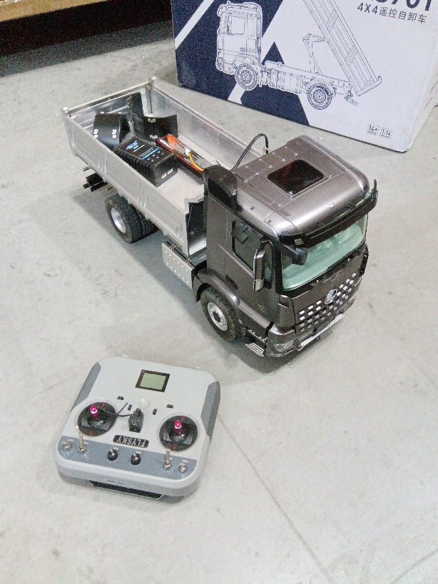 Fast Free Shipping Second Hand US Stock Kabolite 4x4 1/14 RC Dumper Truck 5701 RTR Remote Control Tipper Car 2-speed