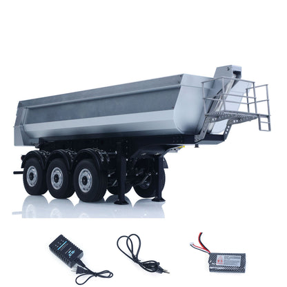 26.1Inches KABOLITE 1/14 Metal Radio Control Semi Dump Trailer Electric Lifting Truck Light Support Leg for 5801 770S RC Tractor Truck