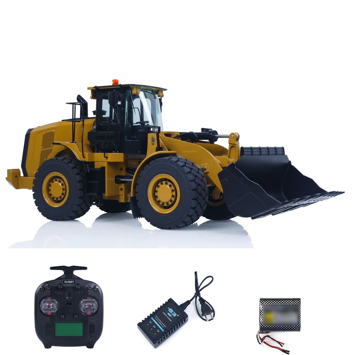 Fast Free Shipping for EU KABOLITE K966 1/16 Hydraulic RC Loader with FlySky ST8 Radio Controller Sound Light System for Construction Vehicle Enthusiast