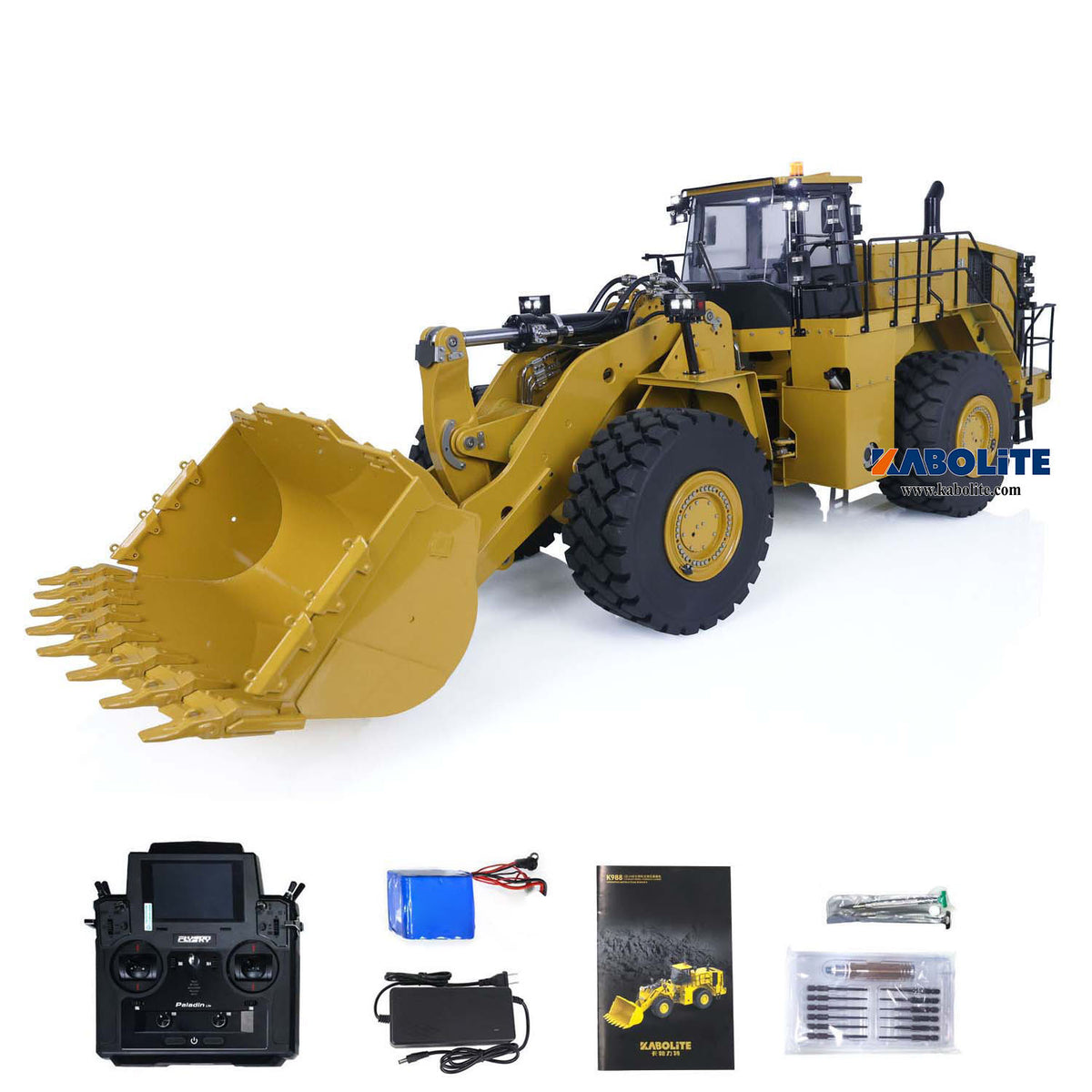 Kabolite K988 1/14 Hydraulic RC Loader with Paladin PL18 Lite Radio Controller