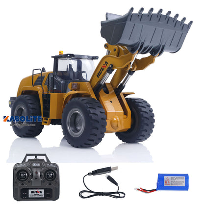 HUINA 1583 1/14 Electric RC Loader with 24CH 2.4G Radio Controller Lights Sound for RC Construction Vehicles Enthusiasts