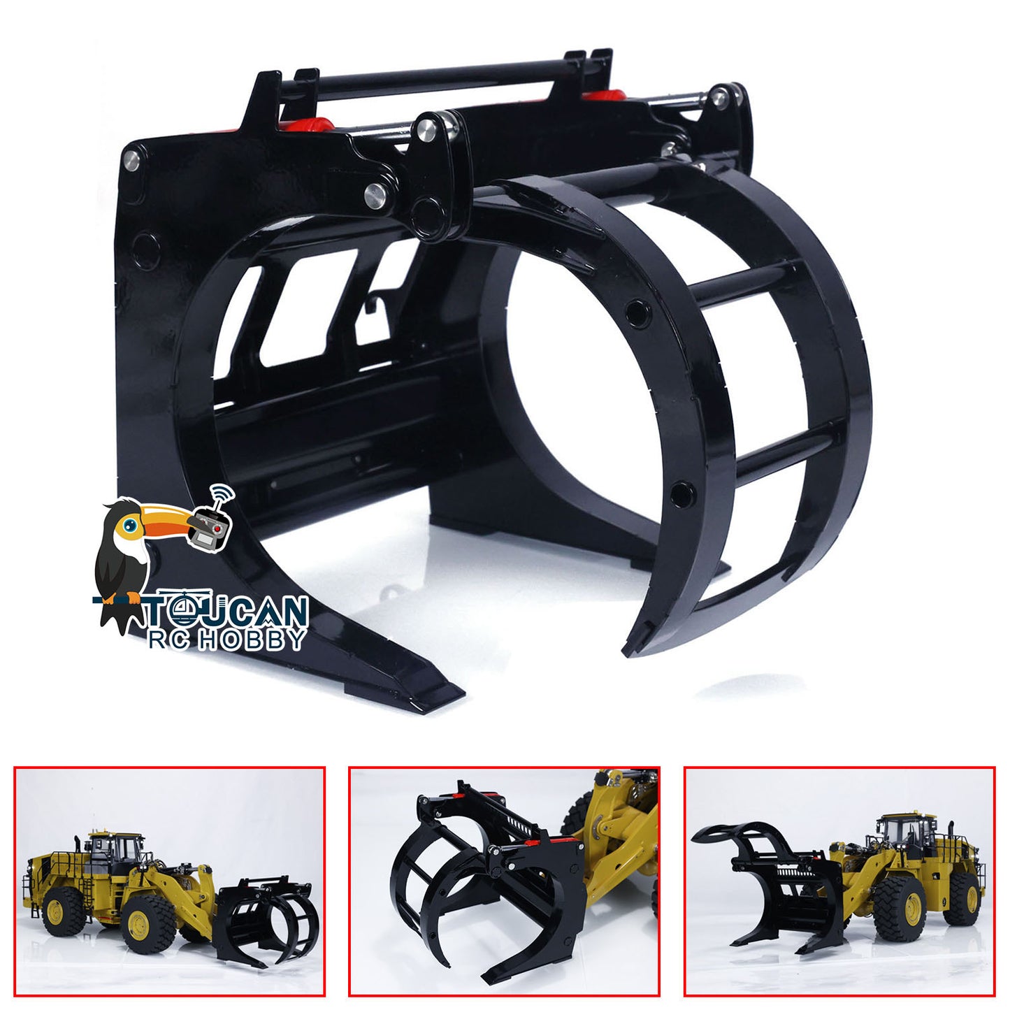 1/14 Kabolite Hydraulic Clamp Skip Bucket for K988 100S RC Loader Model Accessories DIY Parts