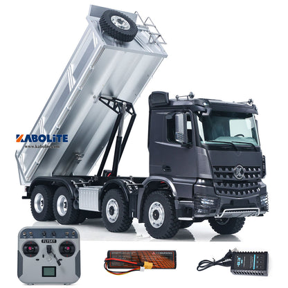 Kabolite 1/14 K5703 RC Electric Lifting Dumper Truck 8X8 Tipper Model 2 Speed Gearbox