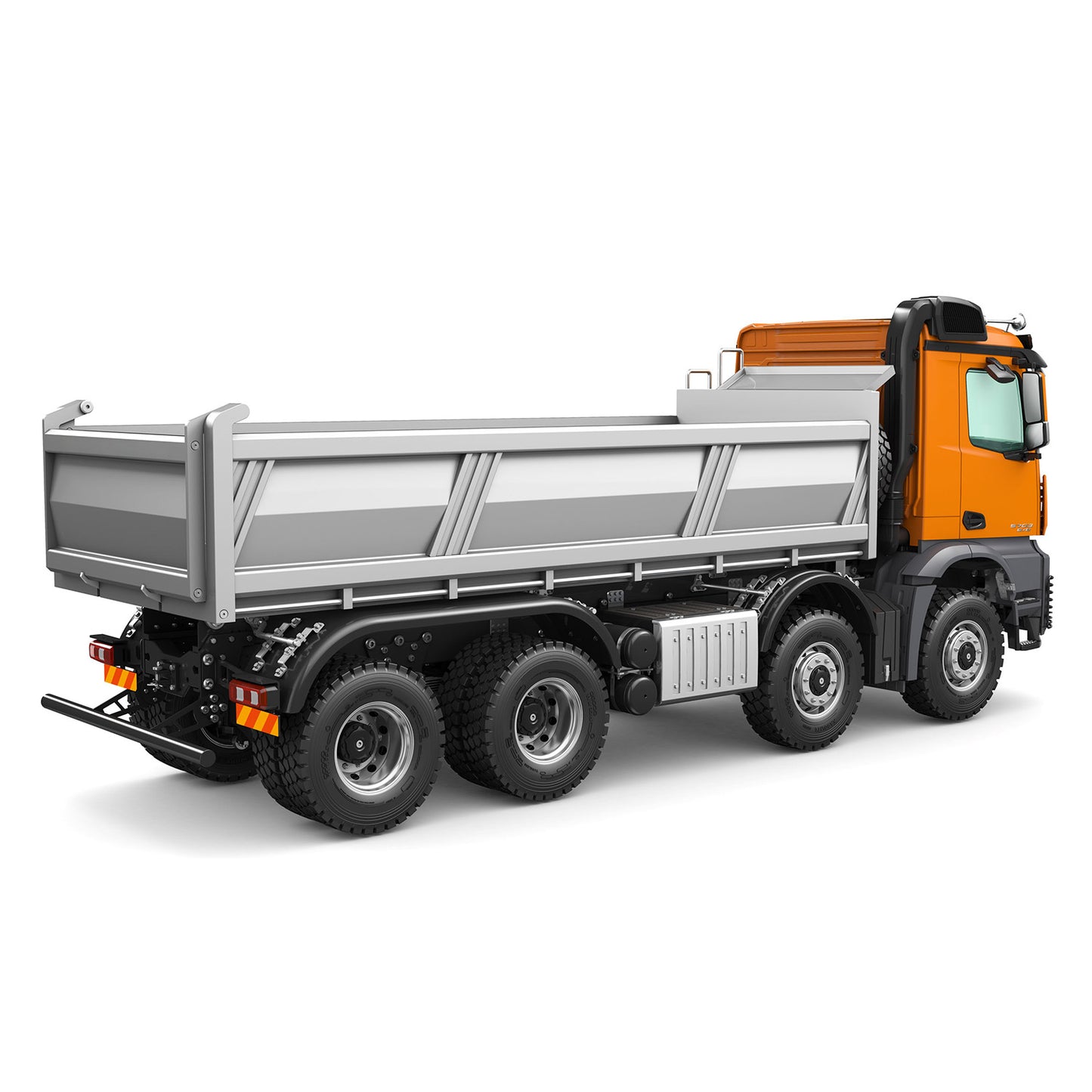 Kabolite 1/14 Electric RC Dump Truck 5703 8X8 Remote Control Tipper Model 2Speed Transmission Lights Sounds Battery Charger