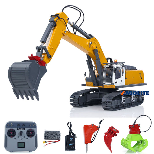 Kabolite 1/18 5901 100S RC Excavator Electronic Lifting Digger Model Ripper Hammer Claw