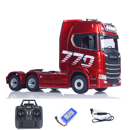 US Stock 770S Plastic 1/18 RC Tractor Truck RTR 7.4V Battery Radio 19CH Light Sound Effects Remote Control Lorry Car Model