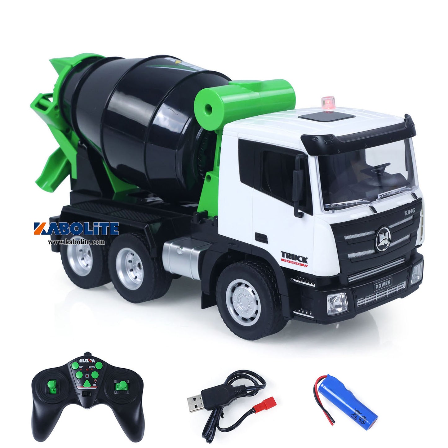 IN Stock HUINA 1557 1/18 Plastic RC Concrete Mixer Truck Model with 9CH 2.4G Radio Controller for Engineering Vehicle Enthusiasts