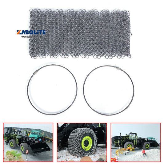 IN Stock Metal Tyre Chain for 1/14 K988 100/100S DIY Upgrade Spare Parts RC Hydraulic Loader Construction Vehicle
